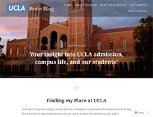 Tablet Screenshot of blog.admissions.ucla.edu