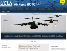 Tablet Screenshot of afrotc.ucla.edu