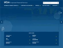Tablet Screenshot of finance.ucla.edu