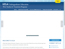 Tablet Screenshot of newstudents.ucla.edu