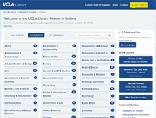 Tablet Screenshot of guides.library.ucla.edu
