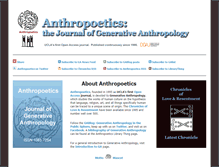 Tablet Screenshot of anthropoetics.ucla.edu